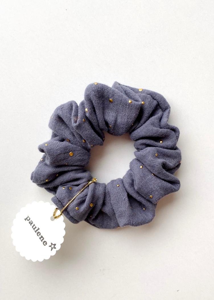 Scrunchie glitter grey