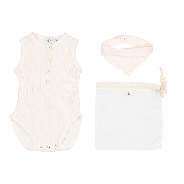 Set holiday baby romper talc