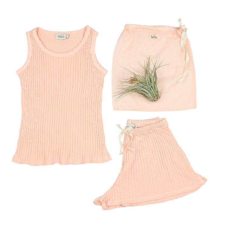 Set Summer Kids Pyjama blush pink