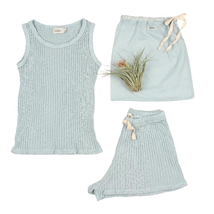 Set Summer Kids Pyjama misty blue