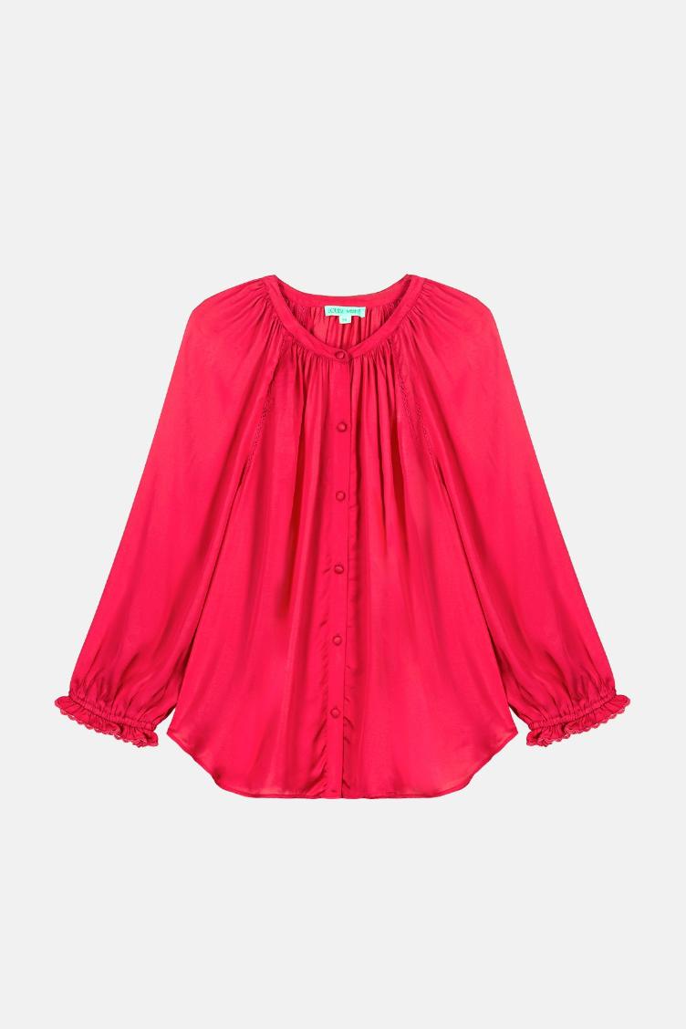Shirt Alienor raspberry