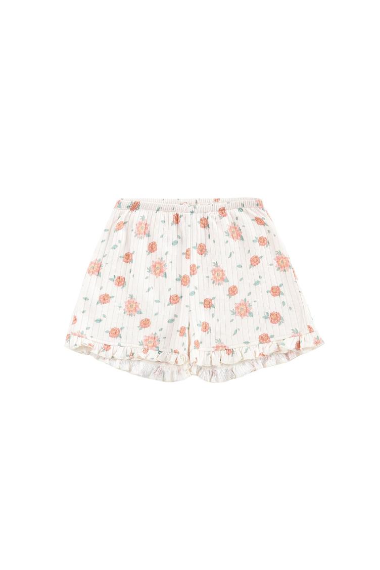 Shorts Anchi off white flowers