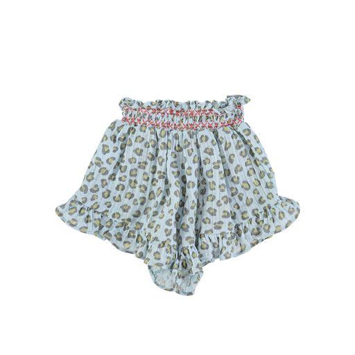 shorts light blue w animal print