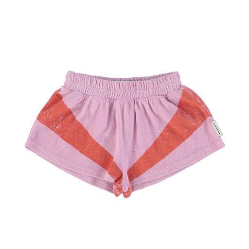 shorts lilac & red