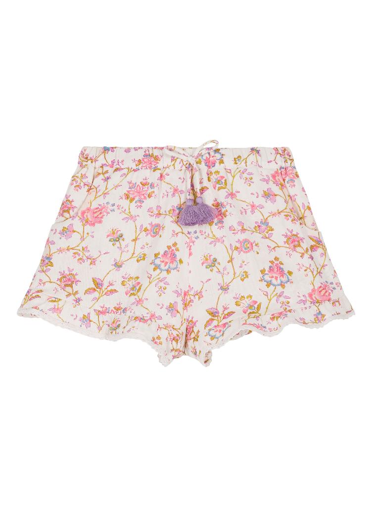 Shorts Vallaloid cream bucolia fields