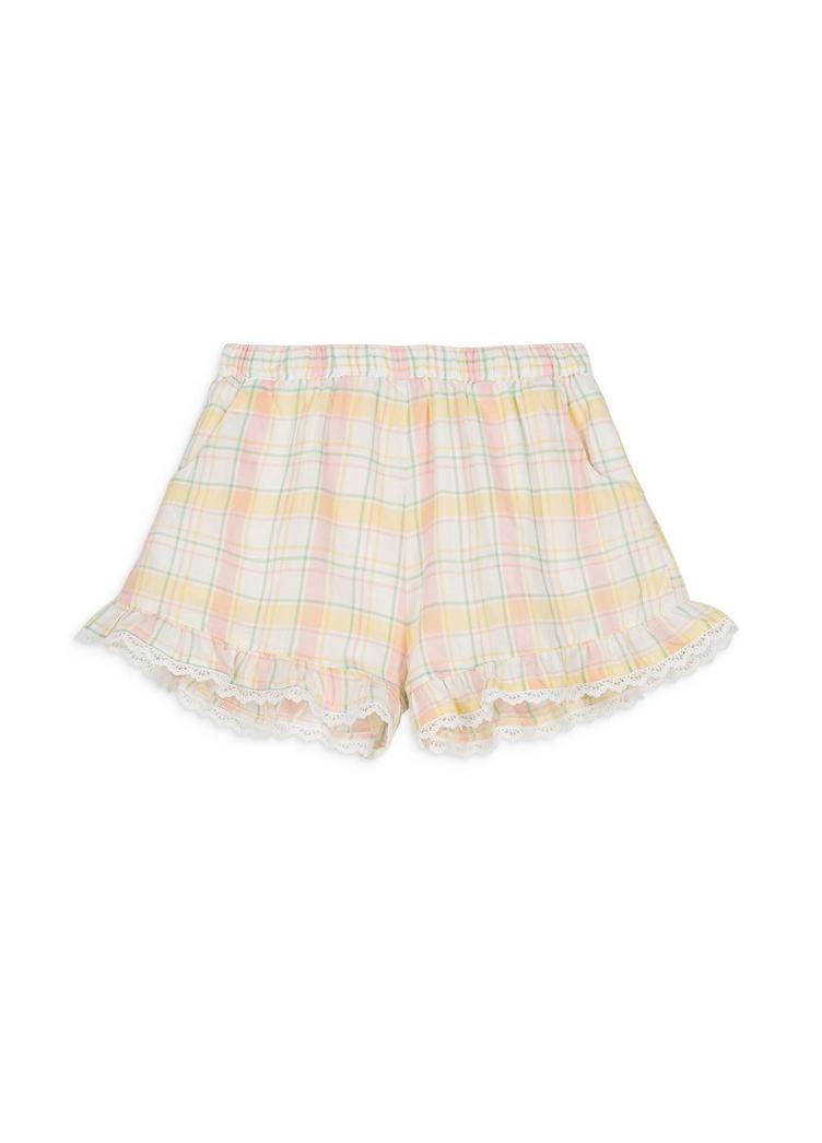 Shorts Vallaloid yellow Positano checks