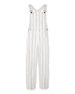 Sidi stripes salopette pants hamza stripe ivory