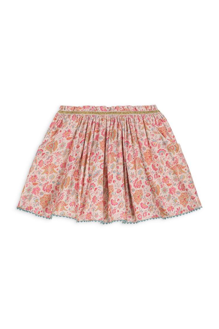 Skirt Cephee cream flower fields