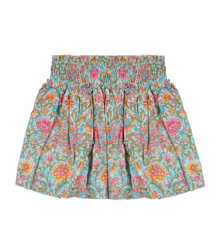 Skirt Roumia water river flowers