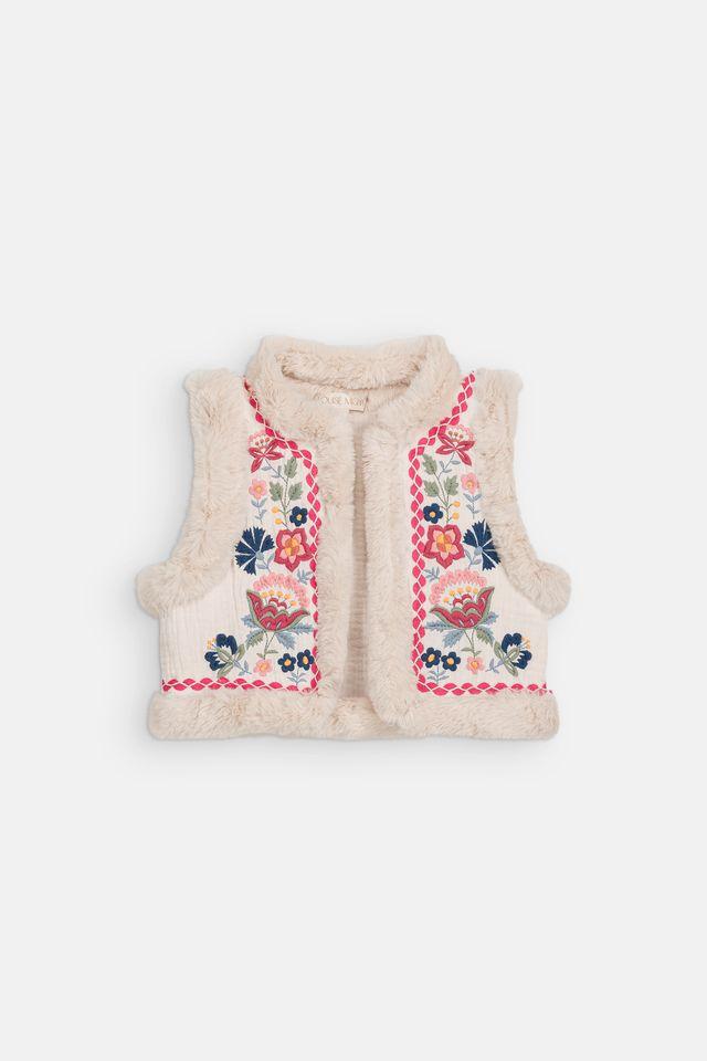 Sleeveless Jacket Librana cream