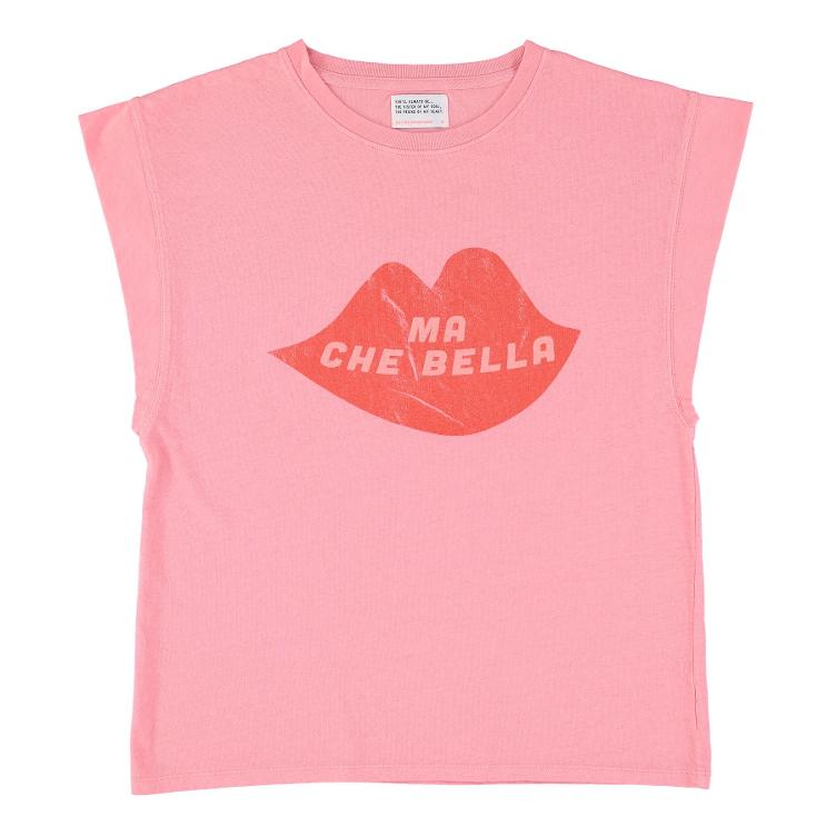 Sleeveless T shirt strawberry ma che bella