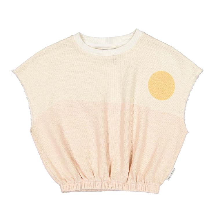 sleeveless top pink les amis