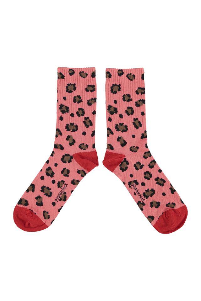 socks pink w animal print