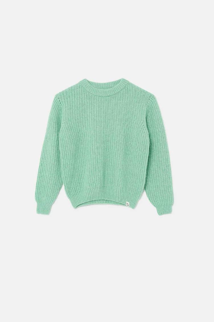 Soft tricot sweater green