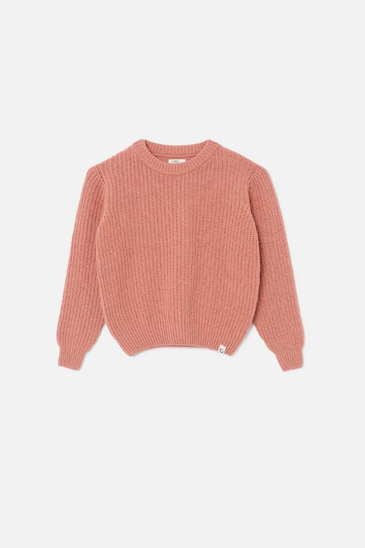 Soft tricot sweater pink