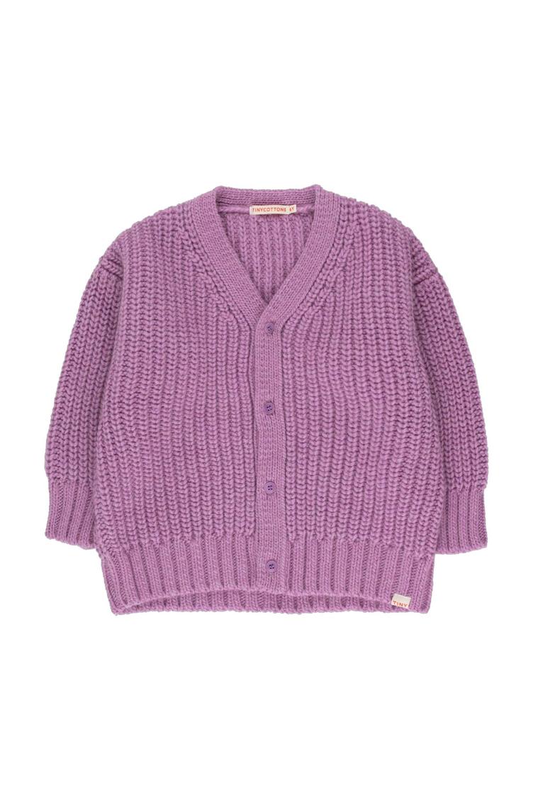 Solid Cardigan violet