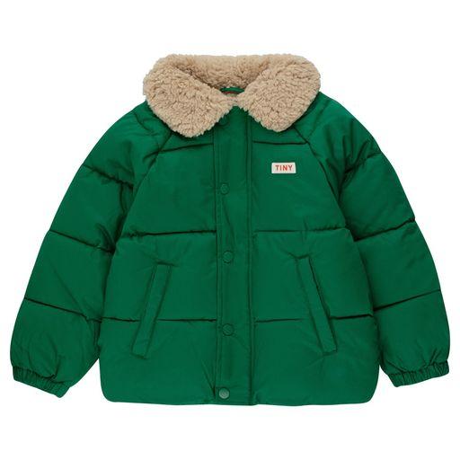 Solid padded jacket grass green