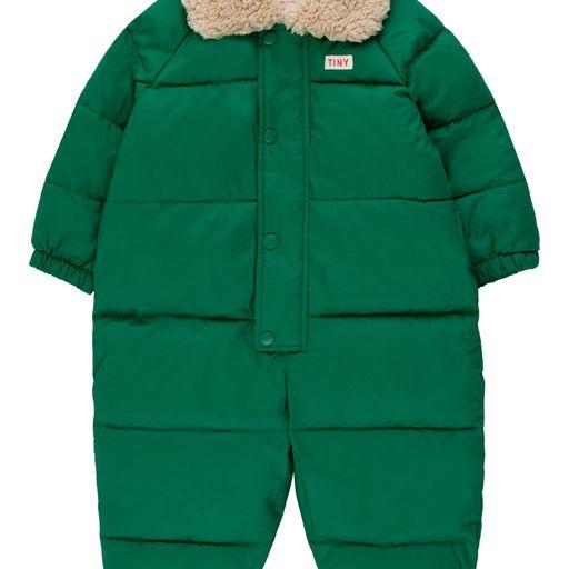 Solid padded overall grass green - 2