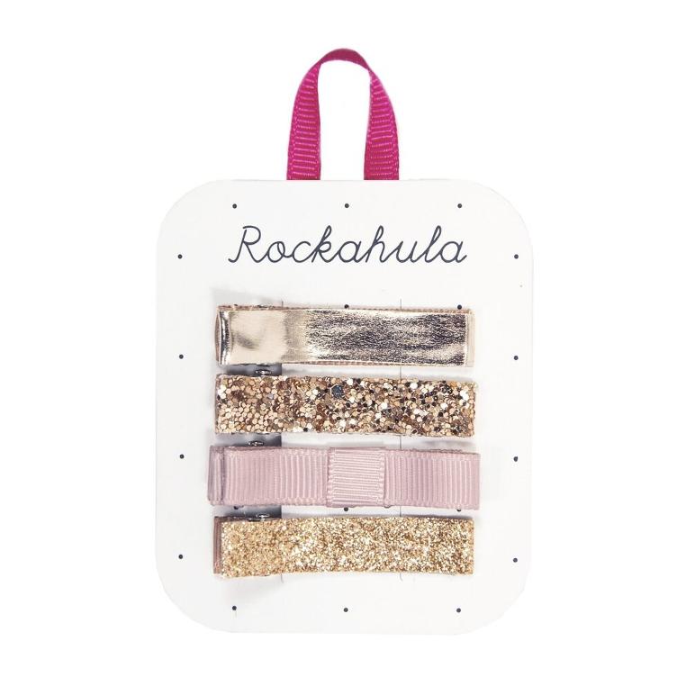 Sparkle bar clips gold