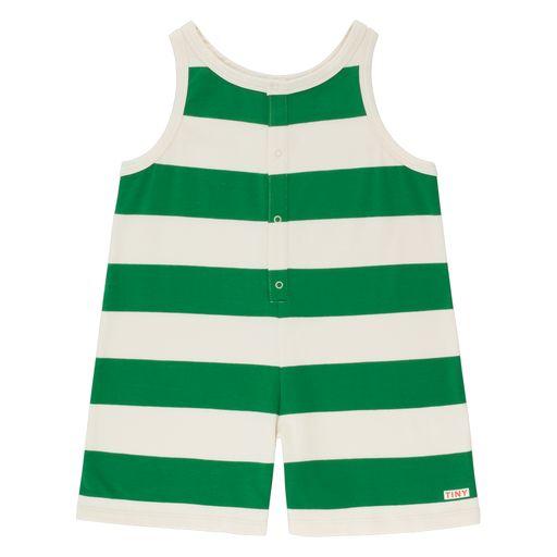 Stripes one piece pine green