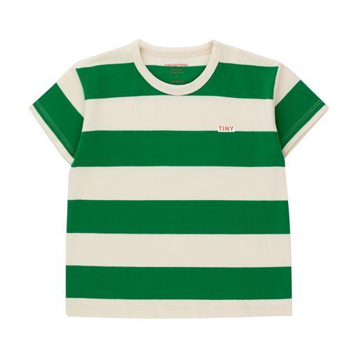 Stripes Tee pine green