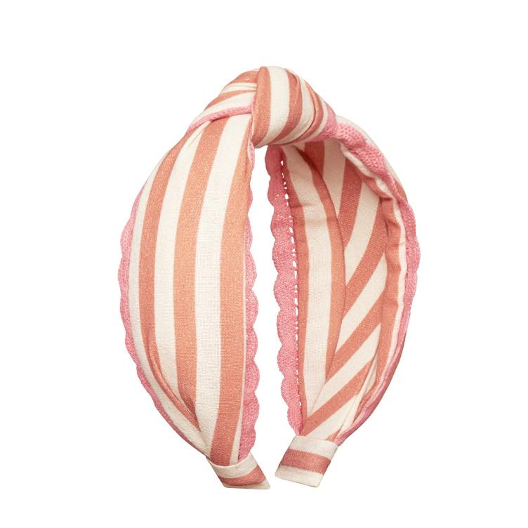 stripy scallop knotted headband