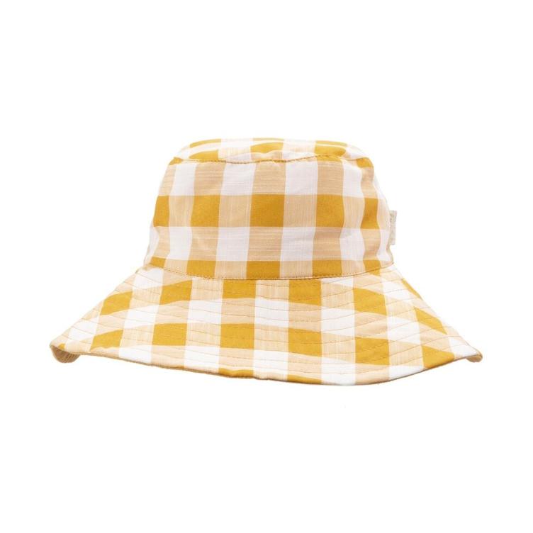 Sunhat check ochre