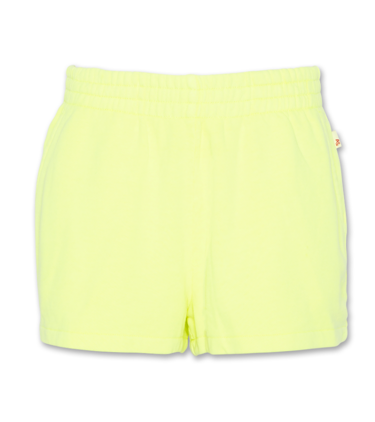 sweater shorts fluo yellow girls organic