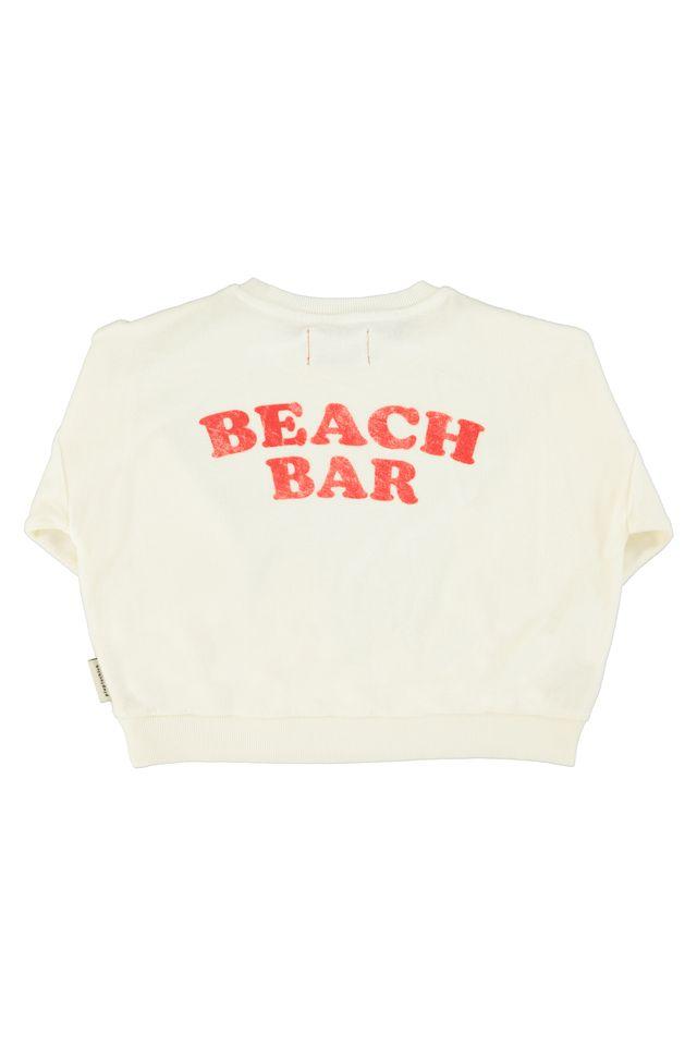 sweatshirt ecru w ice cream print - 0