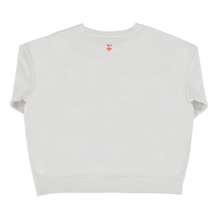 sweatshirt grey w `lips` print - 0