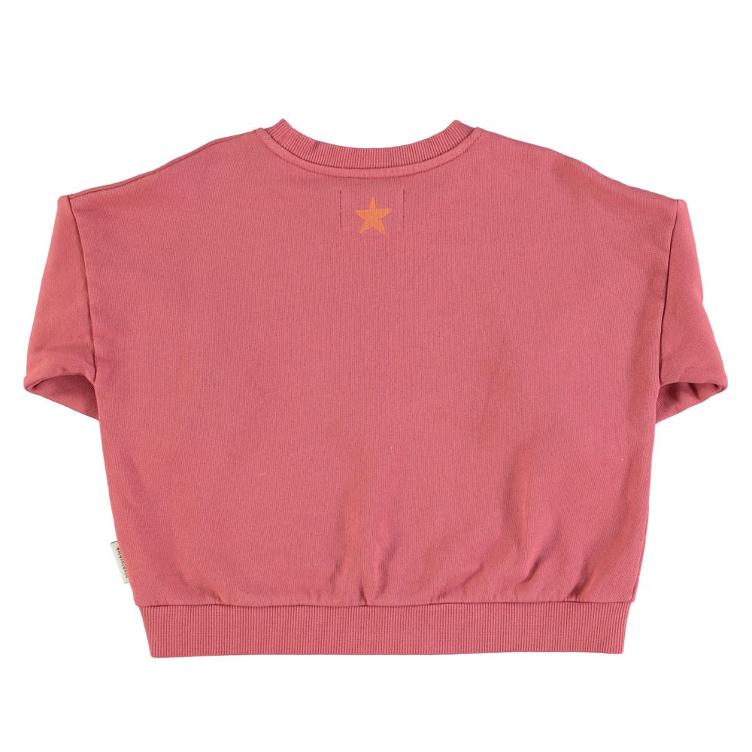 Sweatshirt pink w sea people print - 0