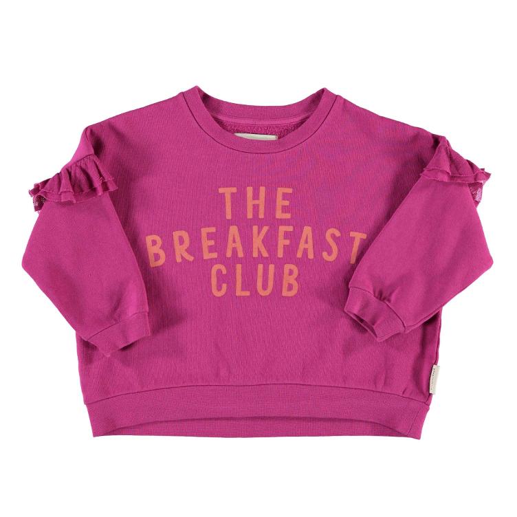 sweatshirt w frills fuchsia