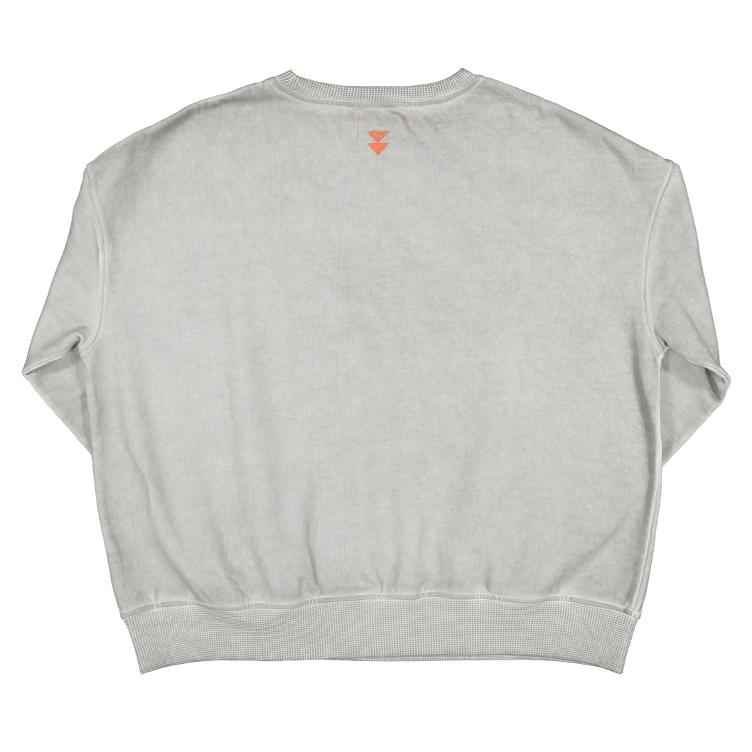 sweatshirt washed grey lost in love - 0