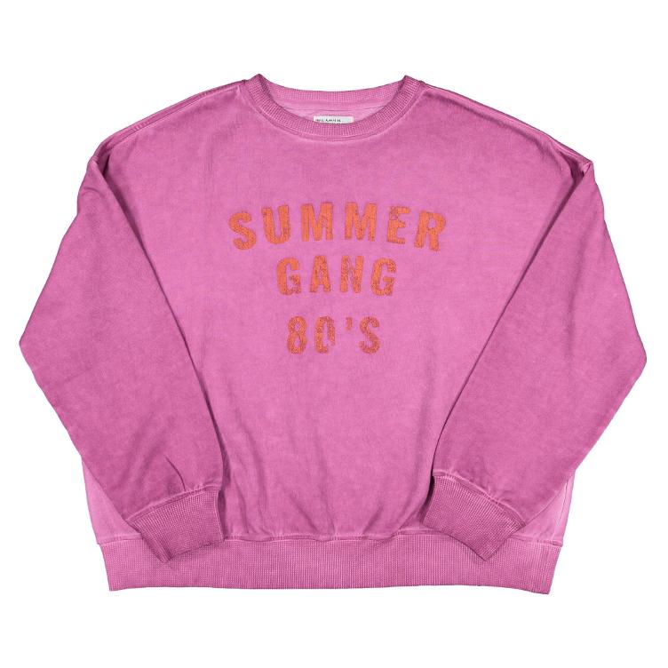 sweatshirt washed purple summer gang