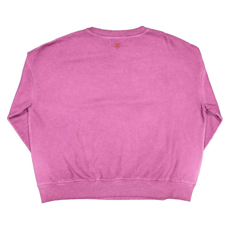 sweatshirt washed purple summer gang - 0