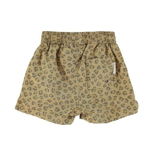 swim shorts khaki animal print - 0