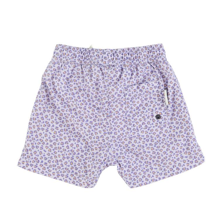 swim shorts lavender animal print - 0