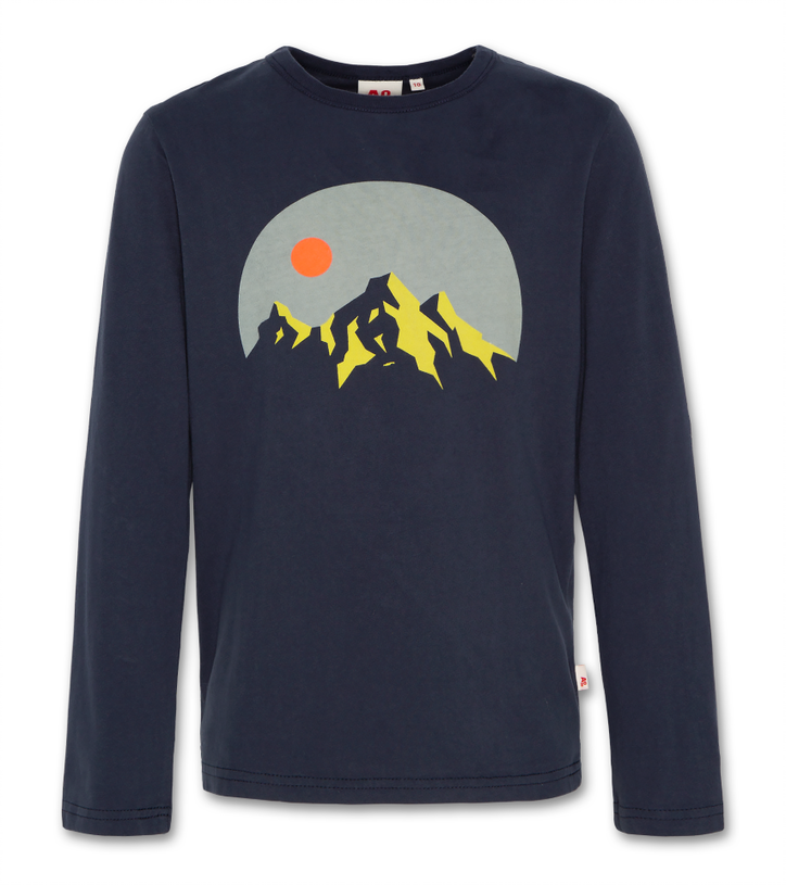 t shirt mountain night blue