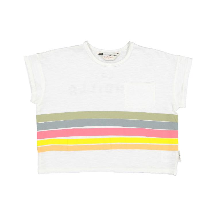 t shirt off white multicolor