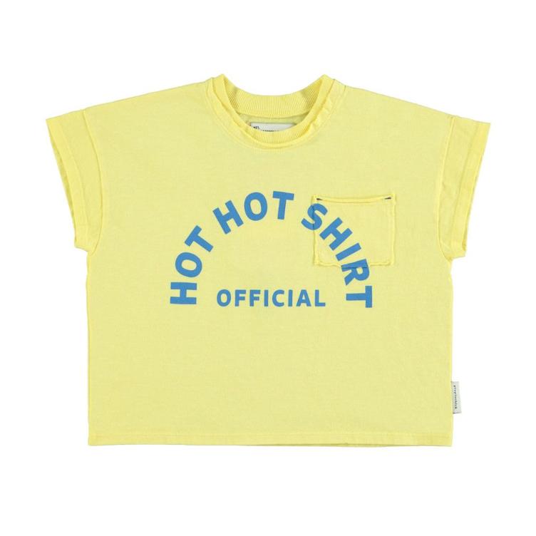 t shirt yellow ice cream print