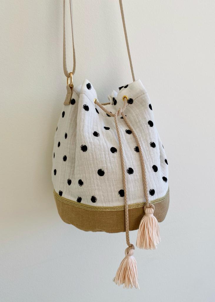 tasselbag BELLI dot white