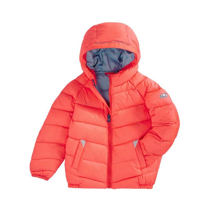 Toastie pack a way puffer fluro coral/bluebell