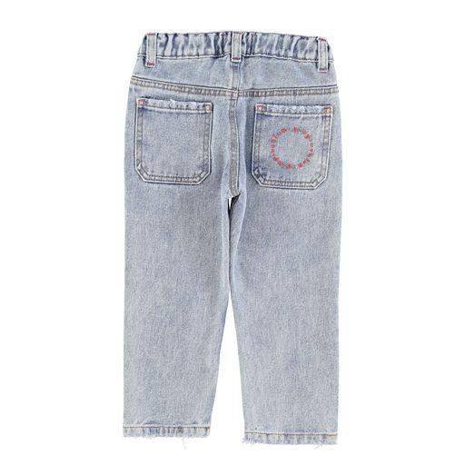 trousers wahsed blue denim - 0