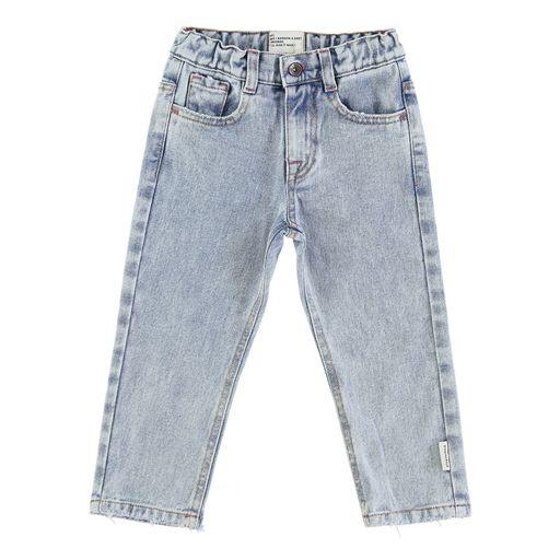 trousers wahsed blue denim