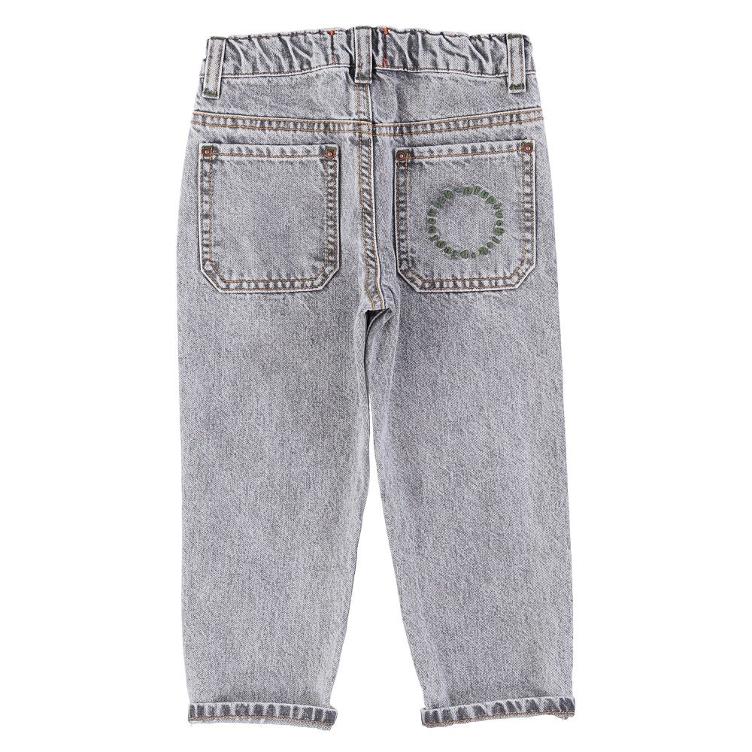 Denim trousers washed grey denim - 0