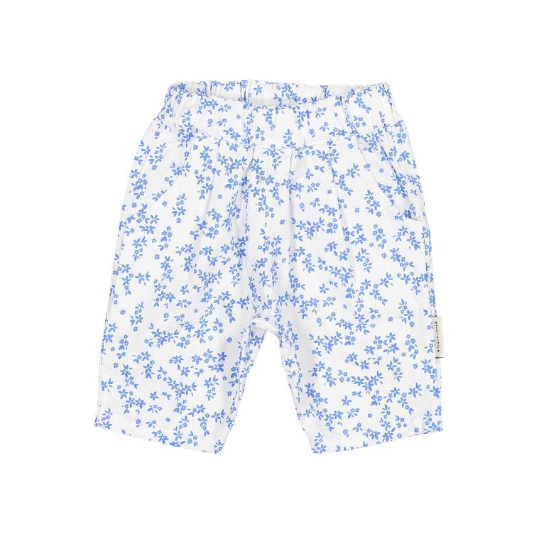 baby trousers white little flowers