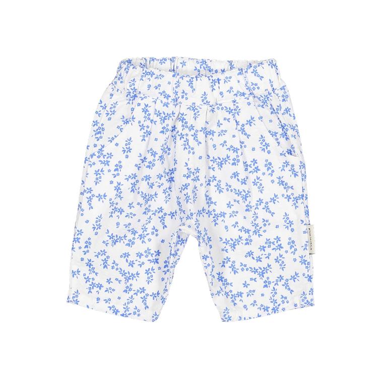 baby trousers white little flowers