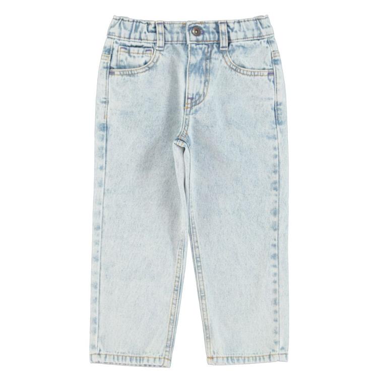 Unisex denim trousers washed light blue