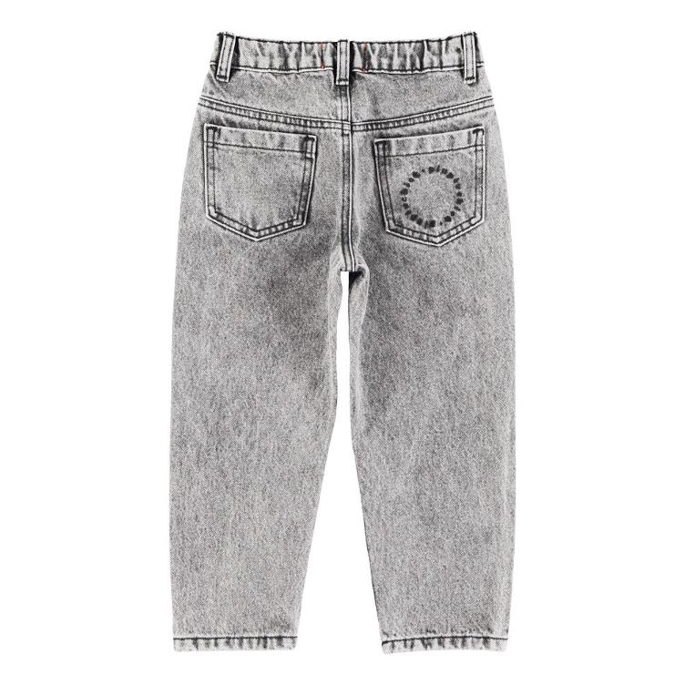 Unisex trousers washed black denim - 0