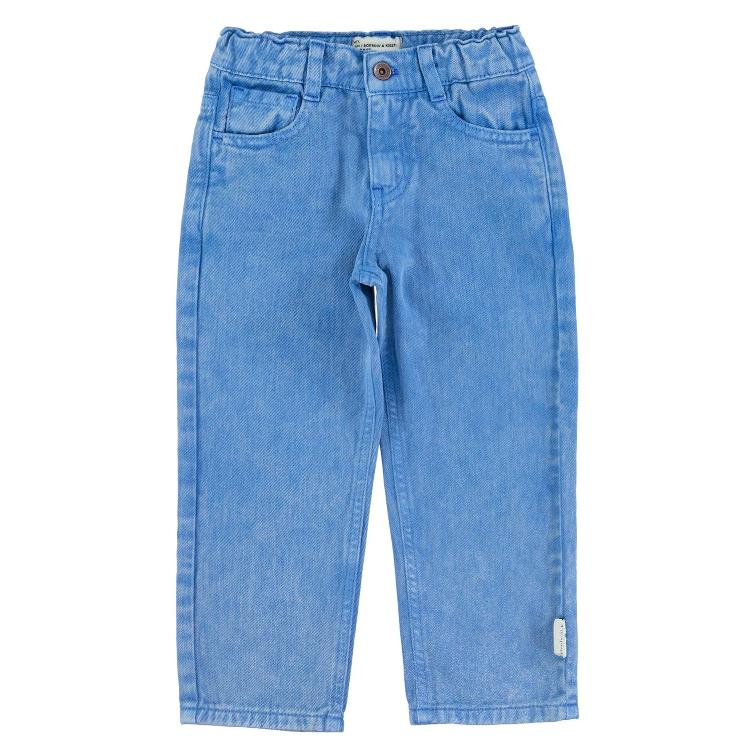 unisex trousers washed navy blue